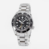 Seiko Prosprex Dark Depths GMT Automatic Black Dial Silver Steel Strap Watch For Men - SPB383J1