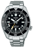 Seiko Prosprex Dark Depths GMT Automatic Black Dial Silver Steel Strap Watch For Men - SPB383J1