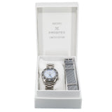 Seiko Prospex Limited Edition Automatic GMT Glacier Blue Dial Silver Steel Strap Watch For Men - SPB385J1