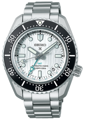 Seiko Prospex Sea Arctic Ocean GMT Limited Edition Silver Dial Silver Steel Strap Watch For Men - SPB439J1