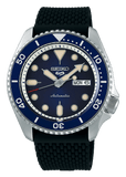 Seiko 5 Sports SKX Automatic Blue Dial Blue Silicone Strap Watch for Men - SRPD71K2