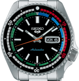 Seiko 5 Sports SKX Series Regatta Timer Retro Blue Dial Silver Steel Strap Watch For Men - SRPK13K1