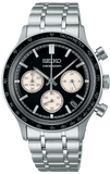 Seiko 5 Sport Black Dial Silver Steel Strap Watch for Men - SSB479P1
