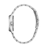 Seiko Diamond Blue Dial Silver Steel Strap Watch for Women - SUR581P1