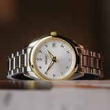 Seiko Diamond Silver Dial Two Tone Steel Strap Watch for Women - SUR582P1