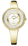 Swarovski Crystalline Bracelet White Dial Gold Steel Strap Watch for Women - 5269253