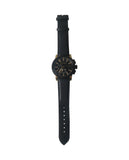 Gucci G Chrono Black Dial Black Leather Strap Watch For Men - YA101203