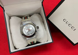 Gucci Sync Quartz White Dial White Rubber Strap Unisex Watch - YA137302