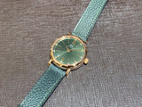 IWC Portofino Automatic Green Dial Green Leather Strap Watch for Women - IW357415