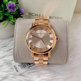 Michael Kors Norie Rose Gold Dial Rose Gold Steel Strap Watch for Women - MK3561