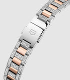 Tag Heuer Carrera Date Automatic Diamonds Mother of Pearl Dial Two Tone Steel Strap Watch for Women - WBN2451.BD0567