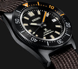 Seiko Prospex Black Series 1965 Limited Edition Black Dial Brown NATO Strap Watch For Men - SPB253J1