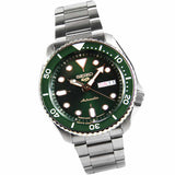 Seiko 5 Sports Automatic Analog Green Dial Silver Steel Strap Watch For Men - SRPD63K1