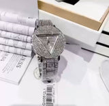 Guess Trend Diamonds Silver Dial Silver Steel Strap Watch for Women - GW0512L1