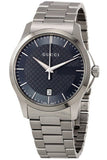 Gucci G Timeless Grey Dial Silver Steel Strap Watch For Men - YA126441