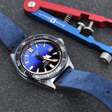 Seiko Prospex PADI Special Edition Divers 200M Blue Dial Blue Rubber Strap Watch For Men - SPB071J1