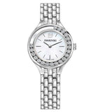 Swarovski Lovely Crystals Mini White Dial Silver Steel Strap Watch for Women - 5242901