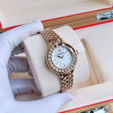 Swarovski Lovely Crystals Mother of Pearl Dial Rose Gold Steel Strap Watch for Women - 5261496