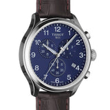 Tissot Chrono XL Classic Blue Dial Brown Leather Strap Watch For Men - T116.617.16.047.00