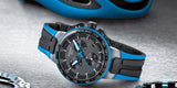 Tissot T Race Cycling Chronograph Black Dial Two Tone Rubber Strap Watch For Men - T111.417.37.441.05