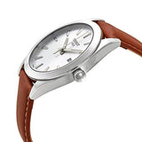 Tissot Gentleman Silver Dial Brown Leather Strap Watch For Men - T127.410.16.031.00