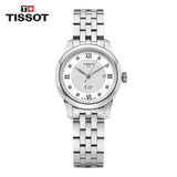 Tissot Le Locle Lady Automatic Diamonds Silver Dial Silver Steel Strap Watch For Women - T006.207.11.036.00