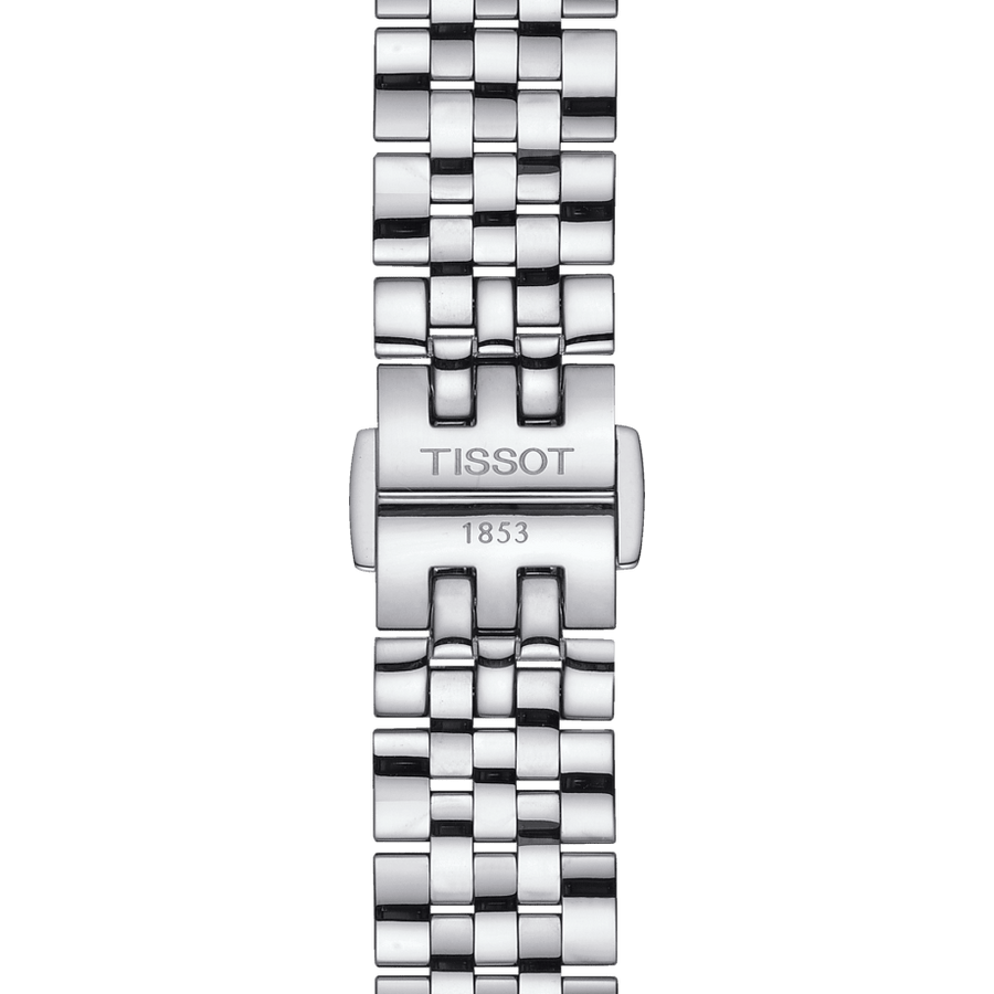 Tissot Le Locle Lady Automatic Diamonds Silver Dial Silver Steel Strap Watch For Women - T006.207.11.036.00