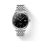 Tissot T Classic Powermatic 80 Black Dial Silver Steel Strap Watch For Men - T41.1.483.52