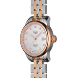 Tissot Le Locle Automatic Lady Mother of Pearl Dial Two Tone Steel Strap Watch For Women - T006.207.22.116.00