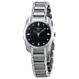 Tissot T Wave Black Dial Two Tone Steel Strap Watch For Women - T023.210.11.056.00