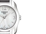 Tissot T Wave Mother of Pearl Dial Two Tone Steel Strap Watch For Women - T023.210.11.117.00