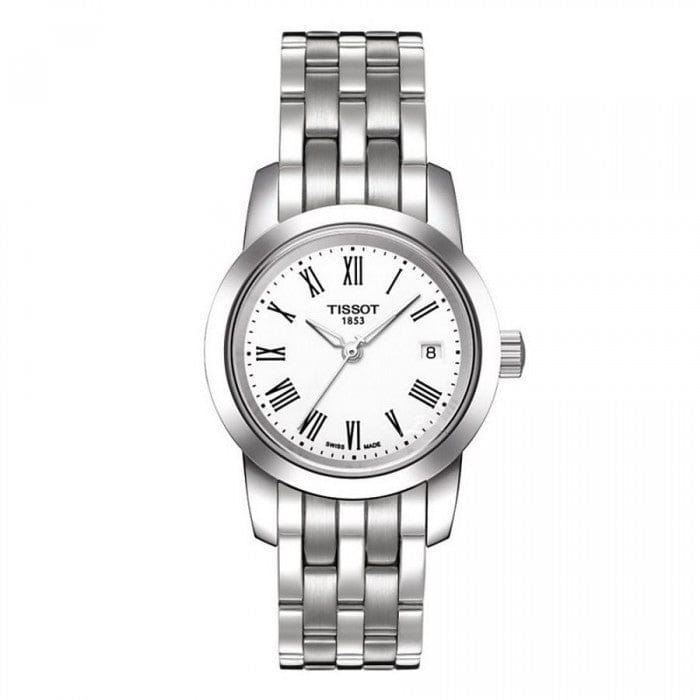 Tissot T Classic Dream White Dial Silver Steel Strap Watch For Men - T033.210.11.013.00