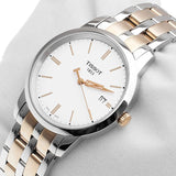 Tissot T Classic Dream White Dial Two Tone Steel Strap Watch for Men - T033.410.22.011.01