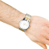 Tissot T Classic Dream White Dial Two Tone Steel Strap Watch for Men - T033.410.22.011.01