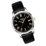 Tissot T Classic Dream Black Dial Black Leather Strap Watch for Men - T033.410.26.053.01