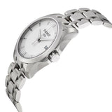 Tissot T Trend Couturier White Dial Silver Steel Strap Watch For Women - T035.210.11.011.00