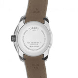 Tissot Couturier Lady Silver Dial White Leather Strap Watch For Women - T035.210.16.011.00