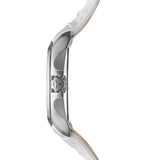 Tissot Couturier Lady Silver Dial White Leather Strap Watch For Women - T035.210.16.011.00