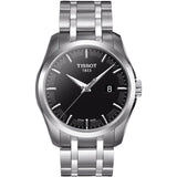 Tissot T Trend Couturier Chronograph Black Dial Silver Steel Strap Watch For Men - T035.410.11.051.00