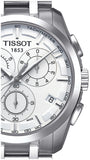 Tissot Couturier Chronograph White Dial Silver Steel Strap Watch For Men - T035.617.11.031.00