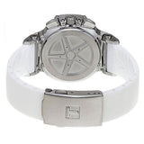 Tissot T Race Lady Chronograph White Dial White Rubber Strap Watch for Women - T048.217.17.017.00