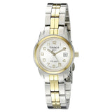 Tissot T Classic PR100 White Dial Two Tone Steel Strap Watch For Women - T049.210.22.032.00