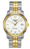 Tissot T Classic PR100 White Dial Two Tone Steel Strap Watch For Women - T049.210.22.032.00