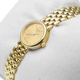 Tissot Lovely Gold Dial Gold Steel Strap Watch For Women - T058.009.33.021.00