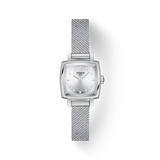 Tissot Lovely Square Silver Dial Silver Mesh Bracelet Watch For Women - T058.109.11.036.00