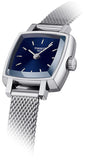 Tissot Lovely Square Blue Dial Silver Mesh Bracelet Watch For Women - T058.109.11.041.00