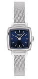 Tissot Lovely Square Blue Dial Silver Mesh Bracelet Watch For Women - T058.109.11.041.00