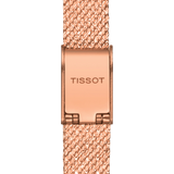 Tissot Lovely Square Lady Quartz Rose Gold Dial Rose Gold Mesh Bracelet Watch For Women - T058.109.33.456.00