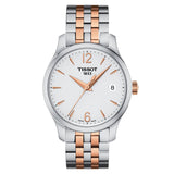 Tissot T Classic Tradition Lady White Dial Two Tone Steel Strap Watch For Women - T063.210.22.037.01