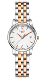 Tissot T Classic Tradition Lady White Dial Two Tone Steel Strap Watch For Women - T063.210.22.037.01